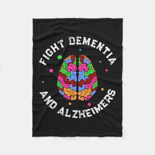 Alzheimerheimer Awareness End Fight Heimers  Fleece Blanket