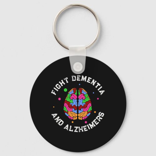 Alzheimerheimer Awareness End Fight Heimers  Keychain