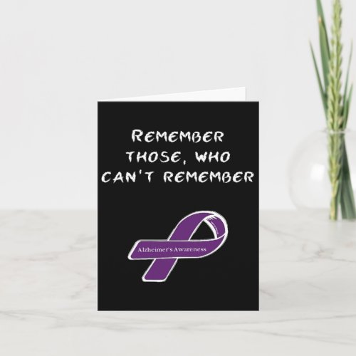 Alzheimerheimer Disease Day Heimers Awareness Rib Card