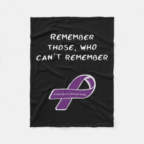 Alzheimerheimer Disease Day Heimers Awareness Rib Fleece Blanket