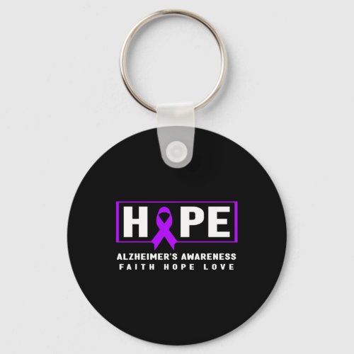 Alzheimerheimers Awareness _ Warrior Heimers Awa Keychain