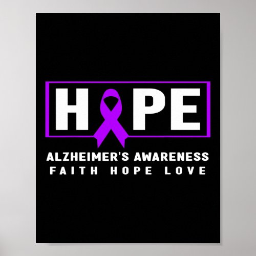 Alzheimerheimers Awareness _ Warrior Heimers Awa Poster