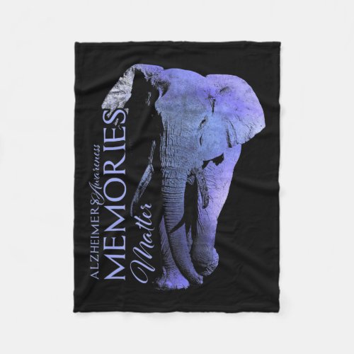 Alzheimerheimers And Raise Awareness  Fleece Blanket