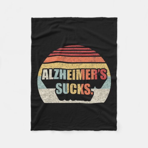 Alzheimerheimers Dementia Heimer Disease Awareness Fleece Blanket