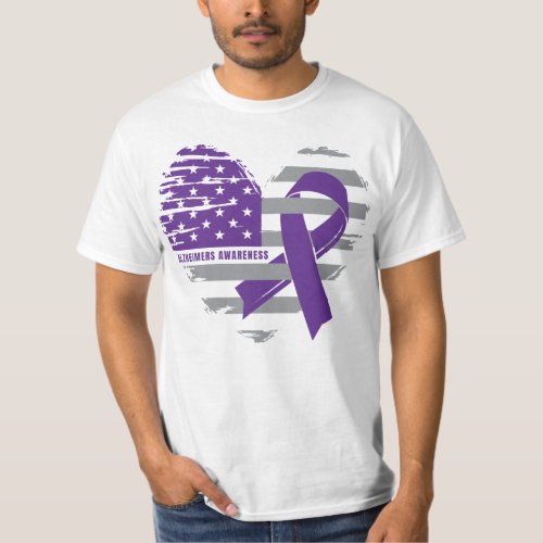 Alzheimers Awareness Adult Tshirt END ALZ Walk Tee