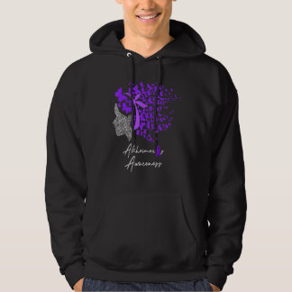 Alzheimers Awareness Alzheimers Purple Butterflies Hoodie