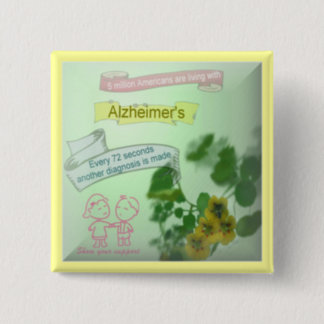 Alzheimers Awareness Button