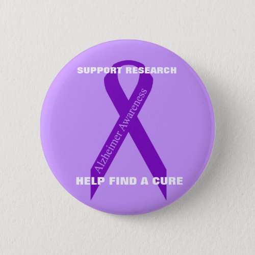 Alzheimers Awareness Button