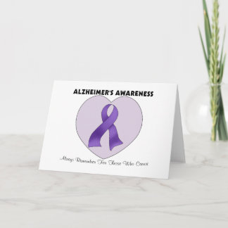 Alzheimer's Awareness Card