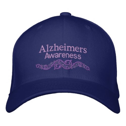 Alzheimers Awareness Custom Embroidered Hat