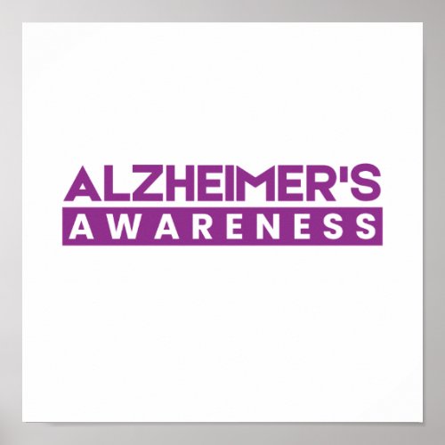 Alzheimers Awareness Dementia Poster