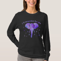 Alzheimers Awareness Elephant Family Memories T-Shirt