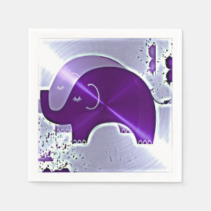 Alzheimer's Awareness Elephants Napkins