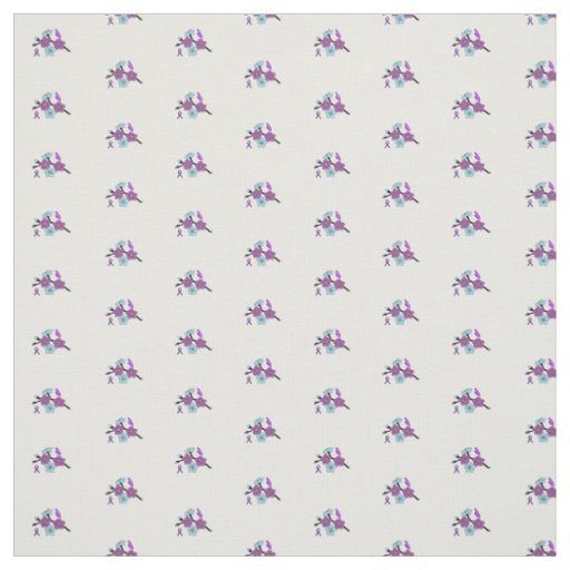 Alzheimers awareness fabric