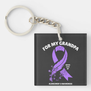 Alzheimer's Awareness - For My Grandpa Keychain