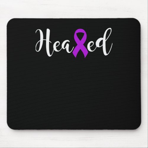 Alzheimers Awareness Heal Cancer Never Give Up Alz Mouse Pad