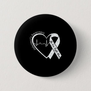 Alzheimer's awareness heart ribbon purple dementia button