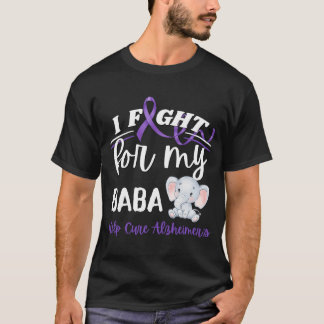 Alzheimer's Awareness I Fight Baba Alzheimer's Ele T-Shirt