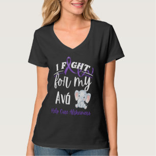 Alzheimer's Awareness I Fight For Avo Alzheimer's  T-Shirt