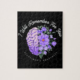 Alzheimer's Awareness I Will Remember For You Jigsaw Puzzle