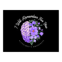 Alzheimer's Awareness I Will Remember For You Poster