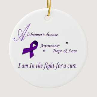 Alzheimer's awareness Photo Ornament