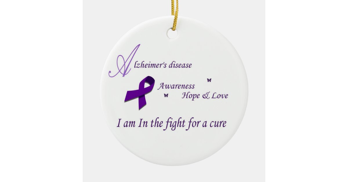 Alzheimers awareness Photo Ornament | Zazzle