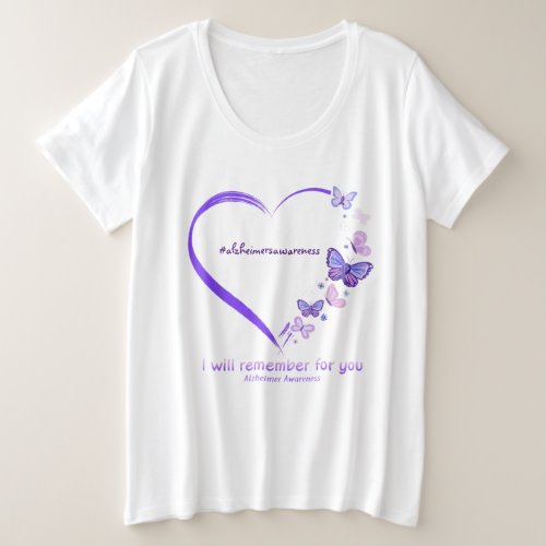 Alzheimers Awareness Plus Size T_Shirt