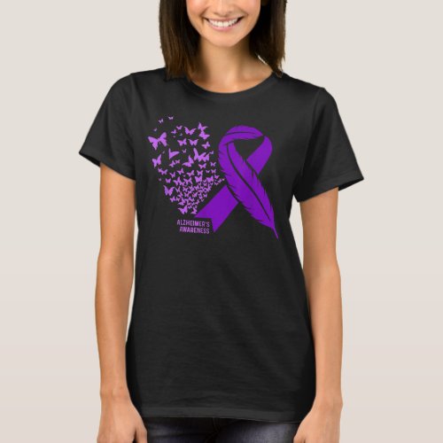 Alzheimers Awareness Purple Alzheimers  T_Shirt