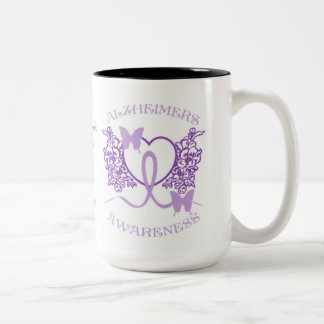 Alzheimers Awareness Purple Butterflies Mug