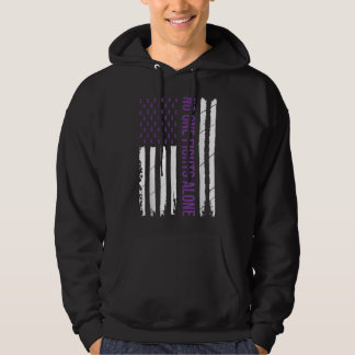 Alzheimer's Awareness Purple Ribbon Dementia Hoodie