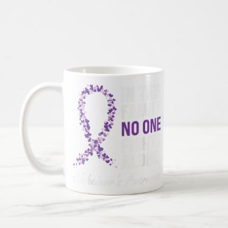Alzheimer's Awareness Purple Ribbon Dementia Mom D Coffee Mug