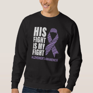 Alzheimer's Awareness Purple Ribbon Dementia Mom D Sweatshirt