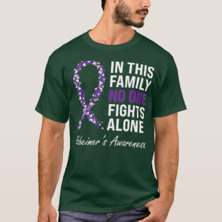 Alzheimer's Awareness Purple Ribbon Dementia Mom D T-Shirt
