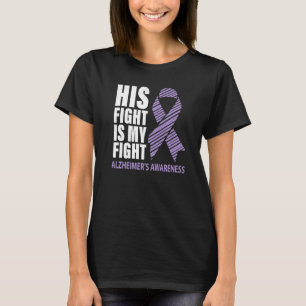 Alzheimer's Awareness Purple Ribbon Dementia Mom D T-Shirt