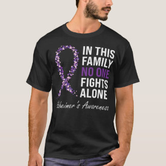 Alzheimer'S Awareness Purple Ribbon Dementia Mom D T-Shirt