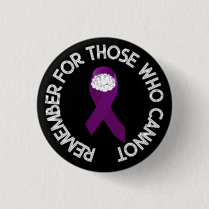 Alzheimer's Awareness Remember  Button