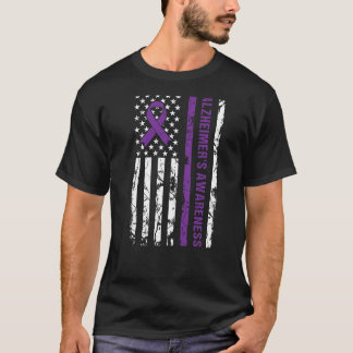 Alzheimer's Awareness Ribbon Purple September 21 U T-Shirt