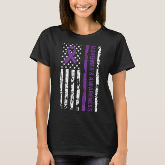 Alzheimer's Awareness Ribbon Purple September 21 U T-Shirt