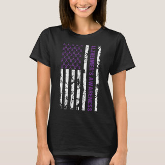 Alzheimer's Awareness Ribbon Purple September 21 U T-Shirt