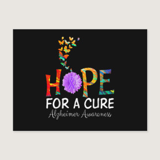 Alzheimer's awareness shirt Hope for a Cure classi Holiday Postcard