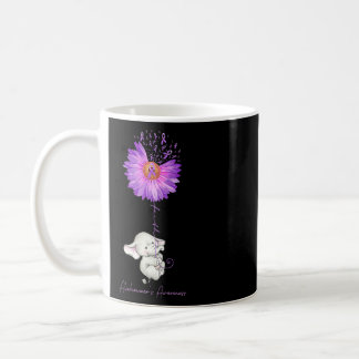 Alzheimers Awareness Sunflower Elephant Alzheimers Coffee Mug