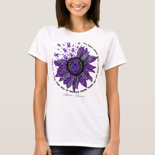 AlzheimerS Awareness Sunflower Flower W T_Shirt