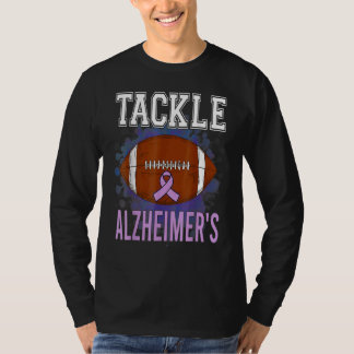 Alzheimer's Awareness Tackle Football For Dementia T-Shirt