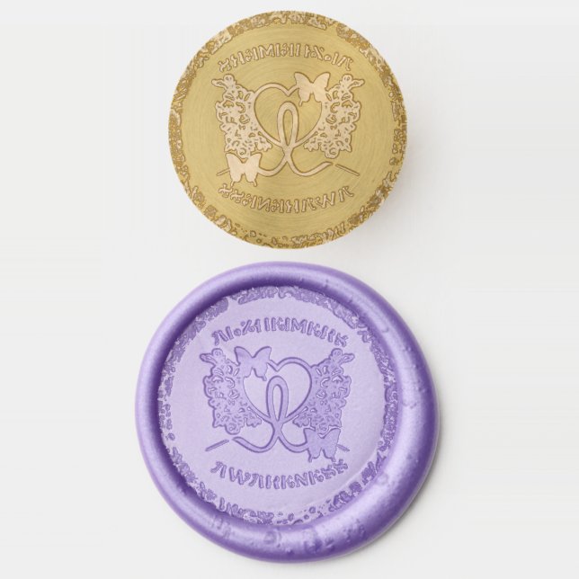 Alzheimer's Awareness Wax Seal Stamp (Stamped)