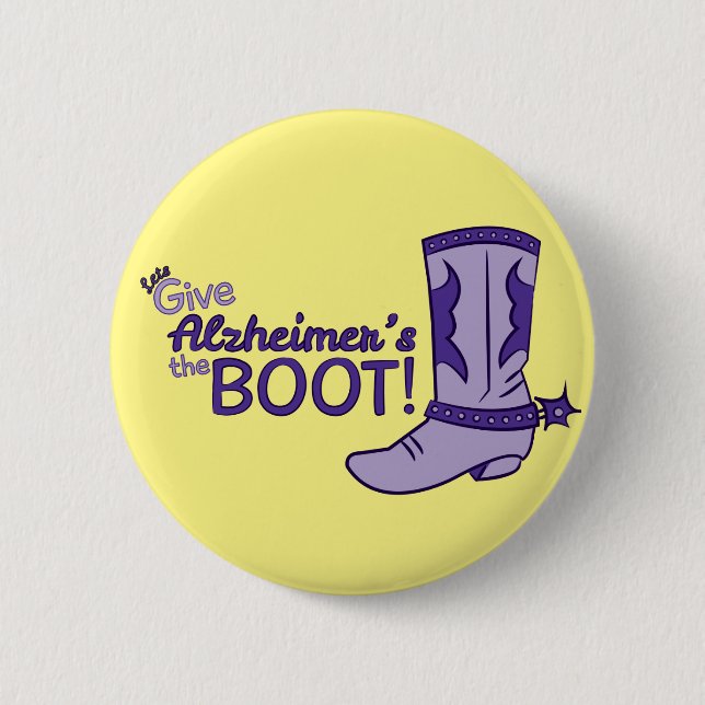 Alzheimer's Boot Button (Front)