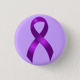 Alzheimers | Crohns & Colitis | Purple Ribbon Button