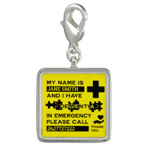  Alzheimer's Dementia Alert Charm