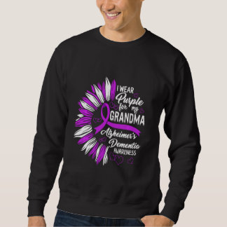 Alzheimer's Dementia Awareness I Wear Purple For M Sweatshirt