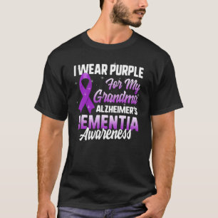 Alzheimer's Dementia Awareness I Wear Purple For M T-Shirt